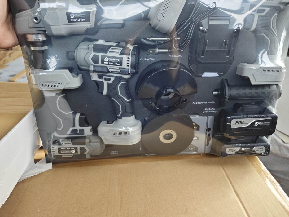 Set de scule electrice StahlGruppe cu 4 mașini