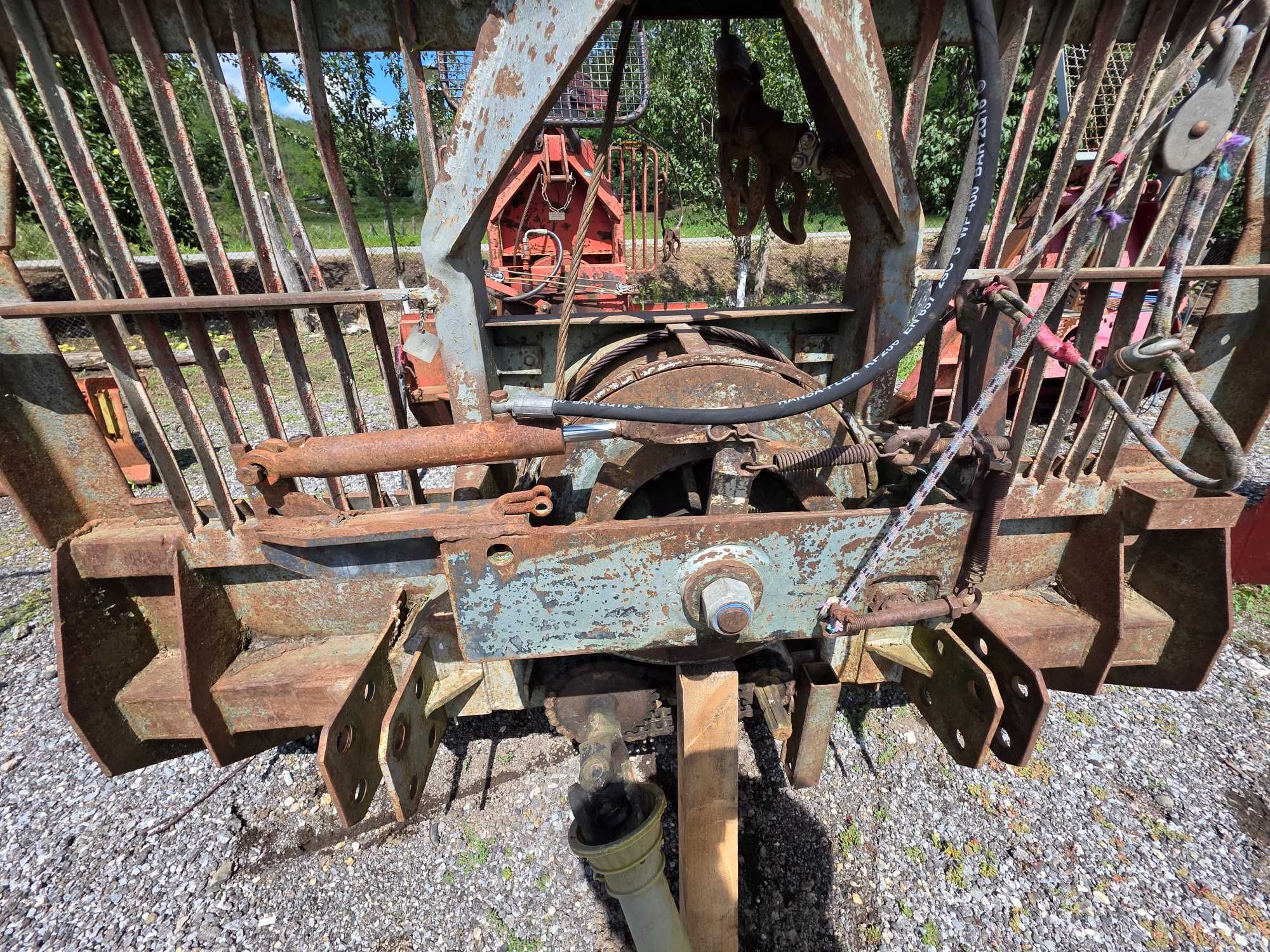 Troliu forestier in tiranti la tractor holz 6t hidraulic cu cardan