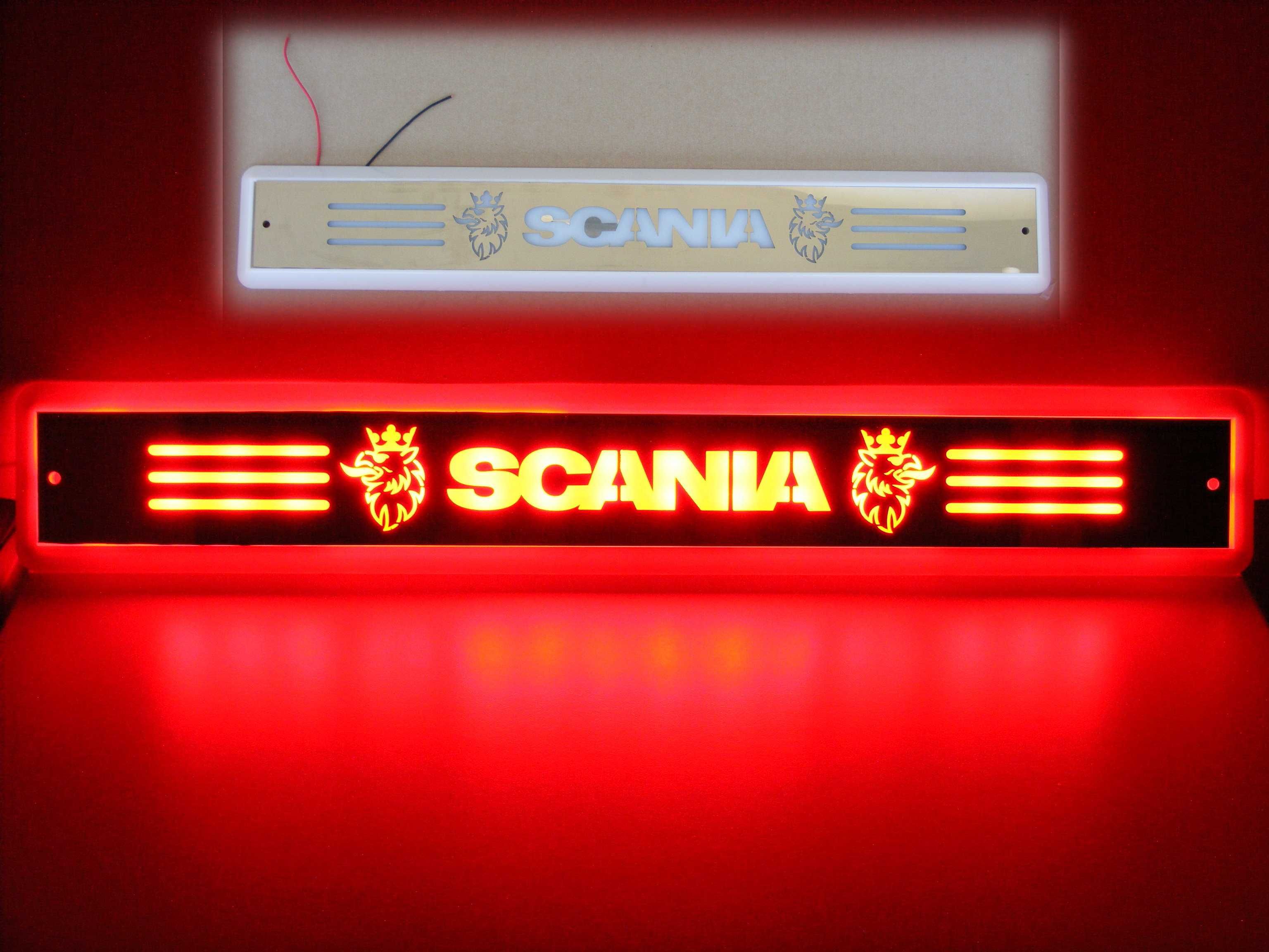 24V 36 LED Светеща табела емблема СКАНИЯ SCANIA червено НОВА Турция