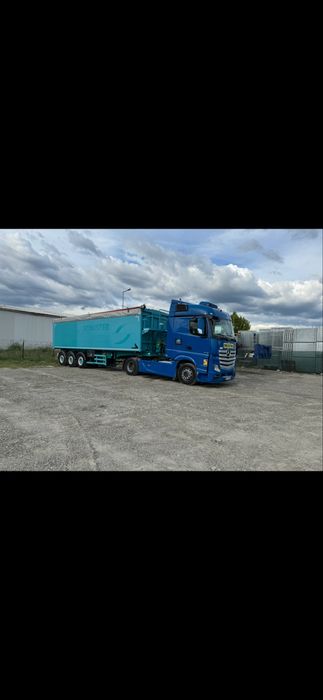 Vand camion mercedez actros 1845/2014 si bena cereale Stas 51 mc /2015