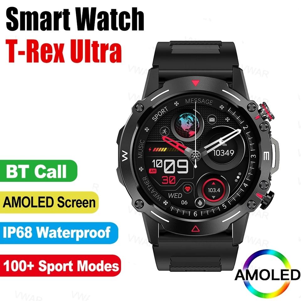 Smartwatch Vwar T-Rex Ultra cu display AMOLED (AOD)