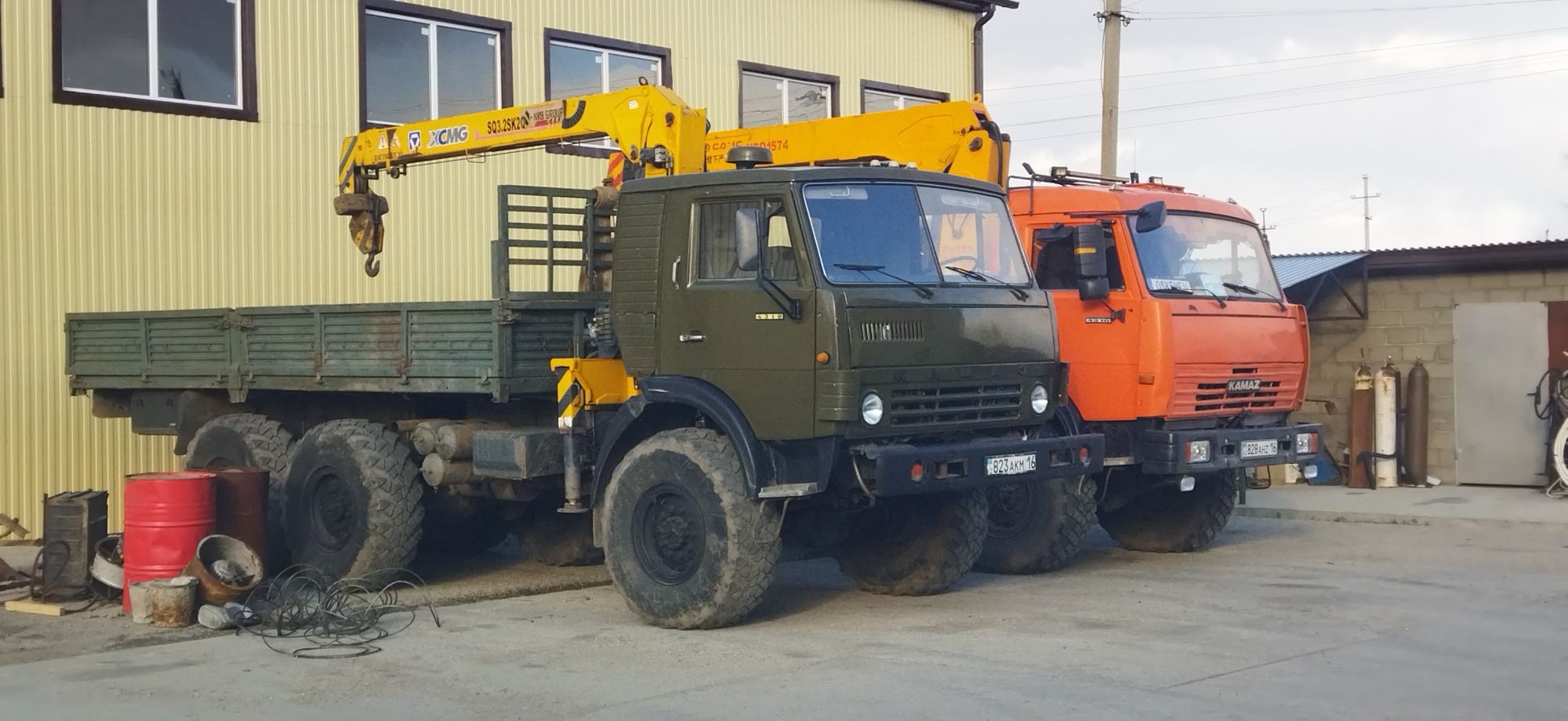 КамАЗ 43101 манипулятор вездеход