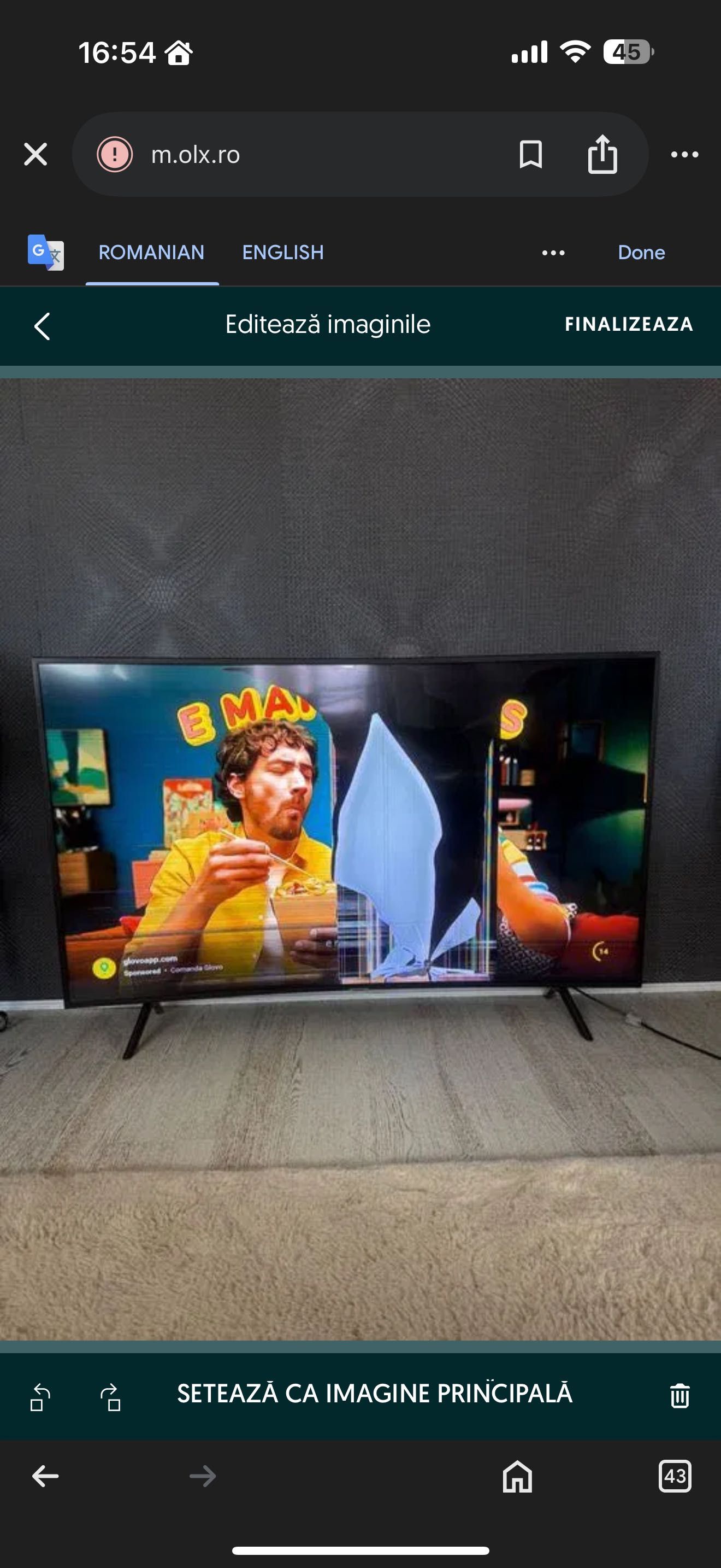 Televizor LED Curbat Smart Samsung, 138 cm, 55NU7302, 4K Ultra HD
