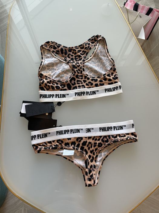 Бюстие филип плейн тигирово топ бельо бикини сутиен philipp plein