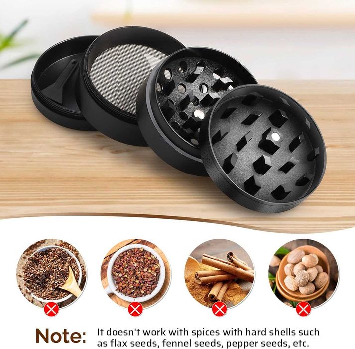 Anpro Билкарска мелничка от висококачествена цинкова сплав