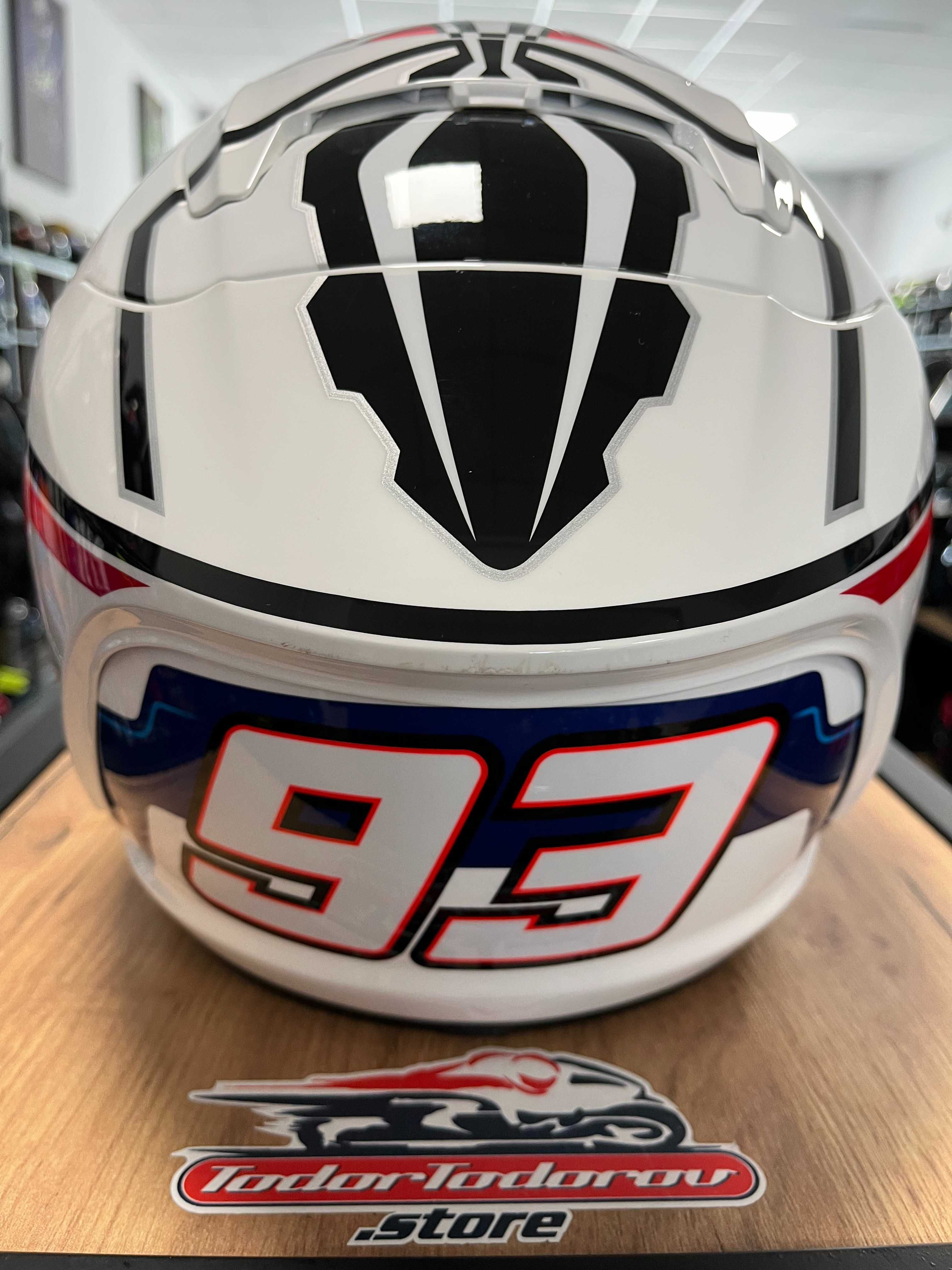 Мото каска SHOEI X-SPIRIT 2 93 Marquez,L 59-60 ,като нова,комплект