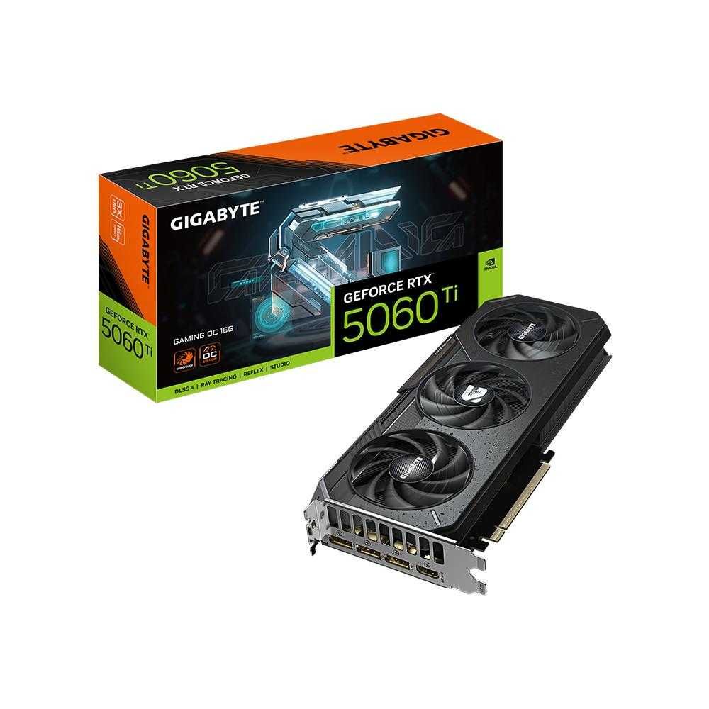 Видеокарта GIGABYTE GeForce RTX 5060 Ti GAMING OC