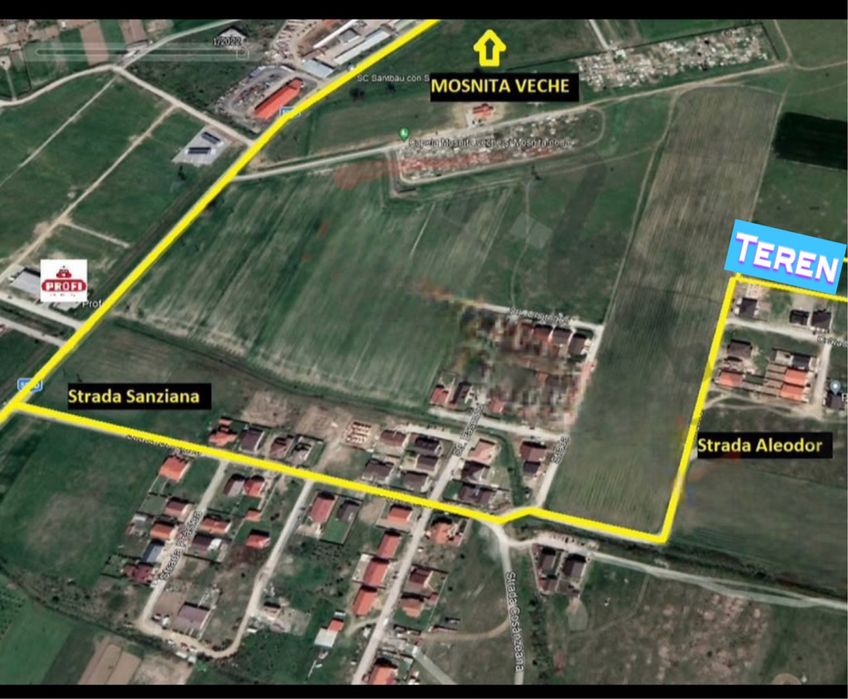 Teren de vanzare in Mosnita Noua