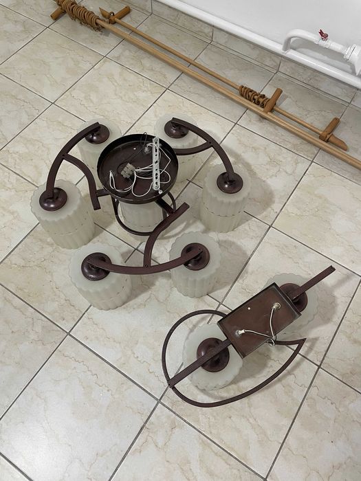 Люстры 6 и 2-х рожковые в комплекте