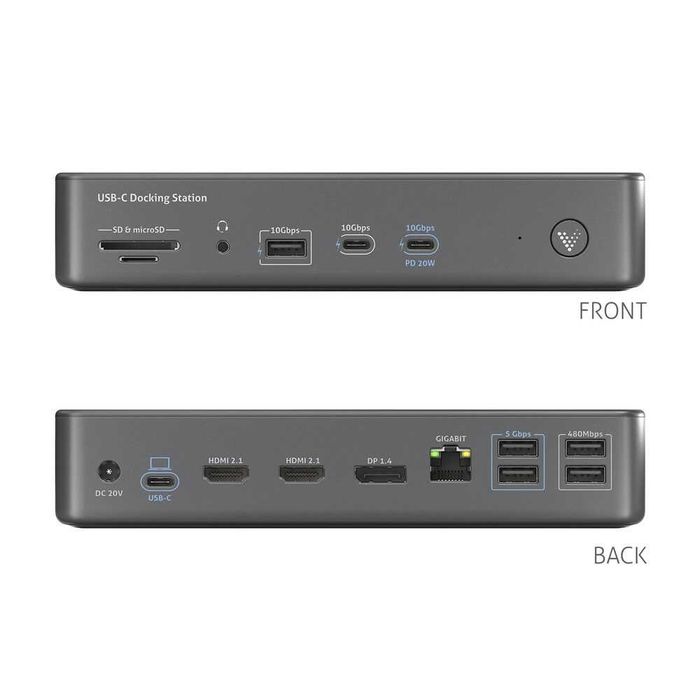 Докинг станция  PureLink VL-D220 USB-C  - неупотребявана