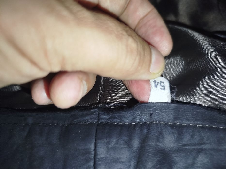 Pantaloni piele naturala barbati