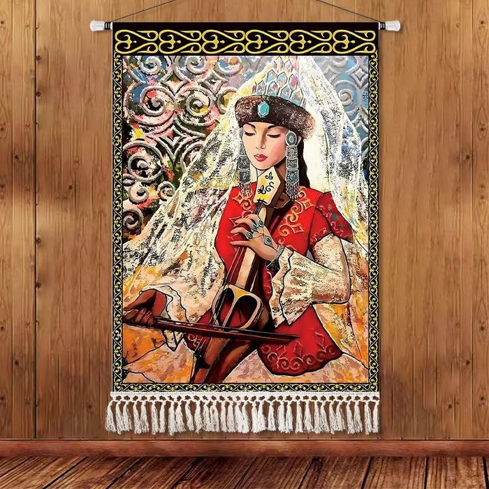 Гобелен в этническом стиле, настенная тканевая картина