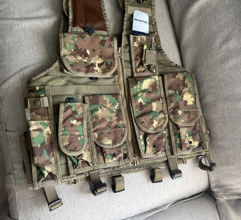 Vestă tactică militară Invictus originală MApN camuflaj combat mărim L