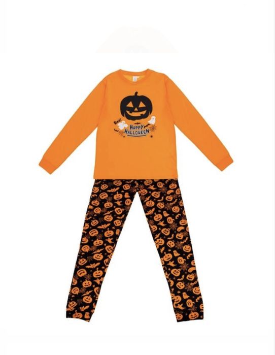 Set pijama bumbac Halloween copii / adulti