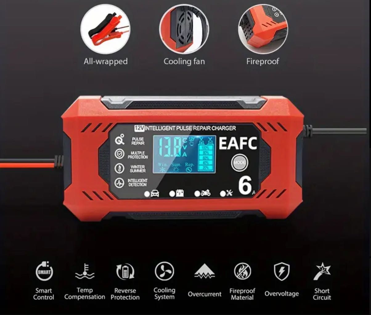 Умно зарядно за акумулатори 12V (Battery Charger + Maintainer)