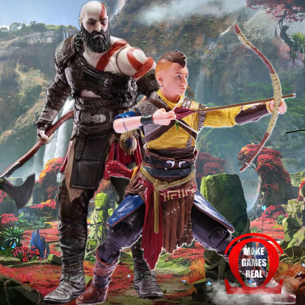 Екшън фигура God of War Ragnarok - Kratos & Atreus