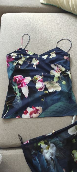 Летни Обувки Ted Baker 38-39 флорал с висок ток