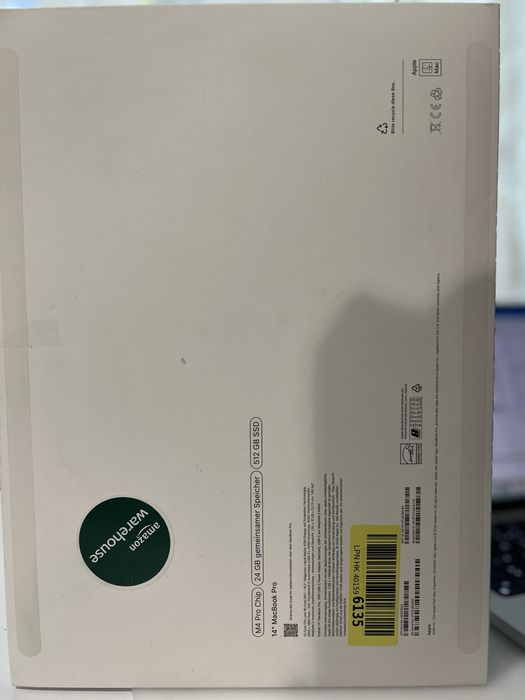 NOU Macbook PRO 14”, procesor M4 PRO 512 SSD 24 GB NOU