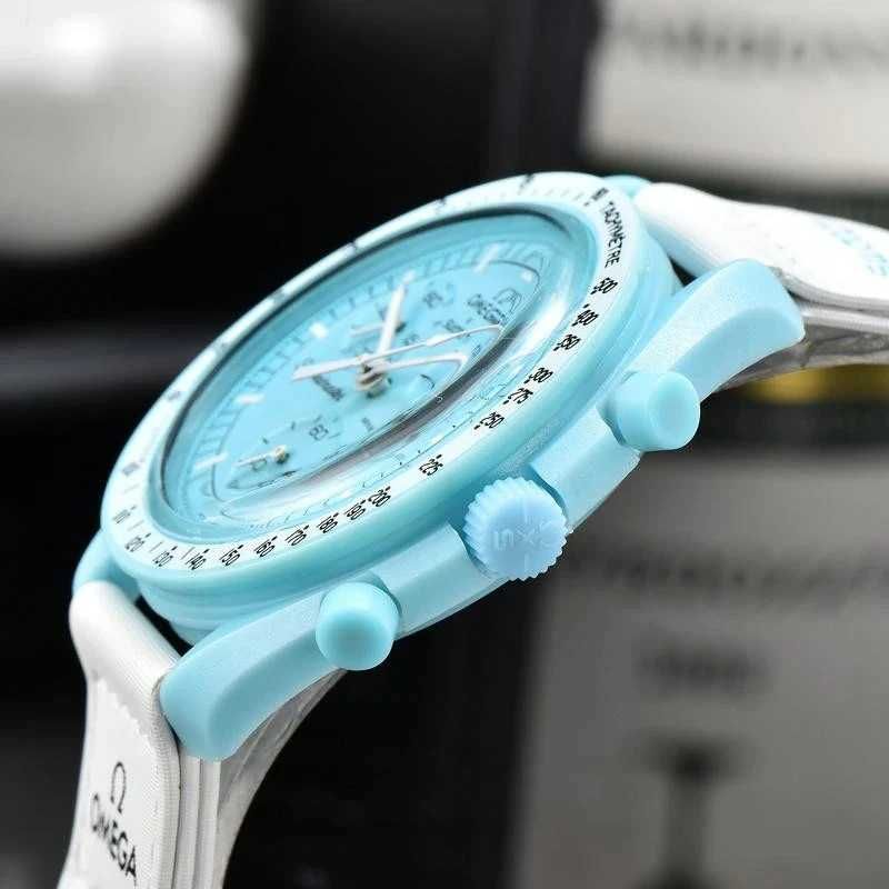 Ceas SWATCH X OMEGA MISSION TO URANUS Chronograf Superb Nou 2025 !!