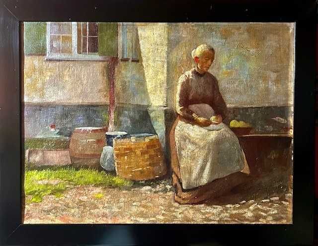 Tablou F Foarte vechi, semnat FENYES ADOLF (1867–1945), ul/pz, 80x60cm