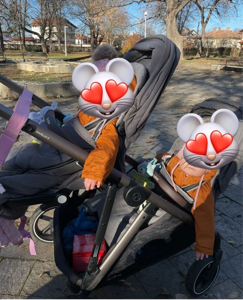 Cybex gazelle s за близнаци