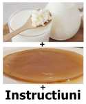 Granule kefir (chefir) doua porții + SCOBY kombucha și lichid starter