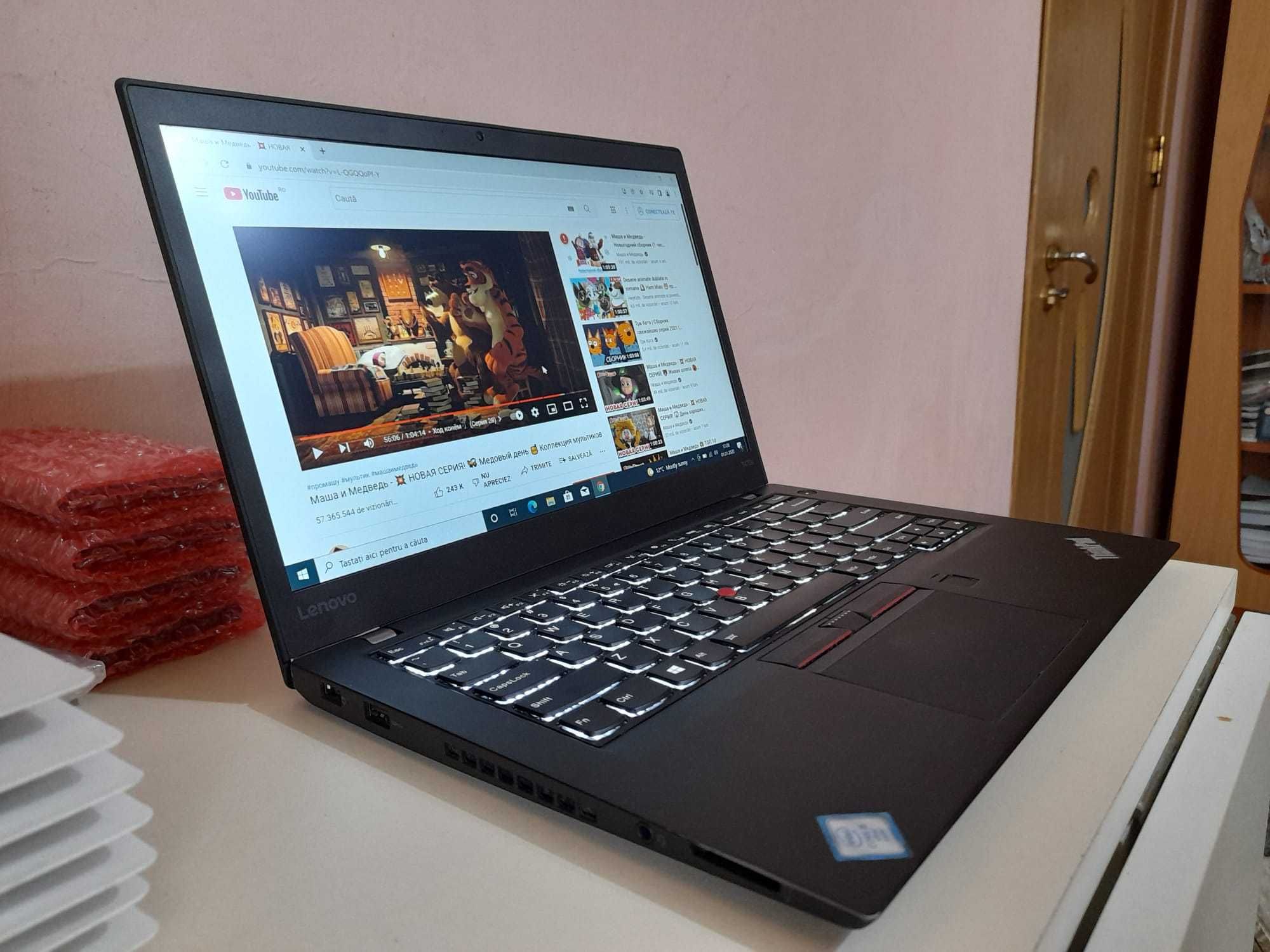 Laptop Lenovo ThinkPad T470S i5-6300U, 8GB DDR4 256GB SSD M.2, Full HD