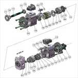 Piese de Schimb Pompa Hidraulică K3V140DTP - Piese de schimb Hyundai
