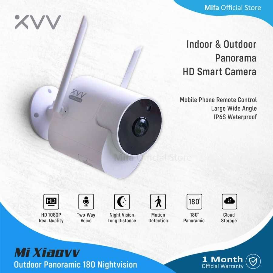 WiFi kamera  xiaovv ip camera Full HD камера с широким уголом обзора,