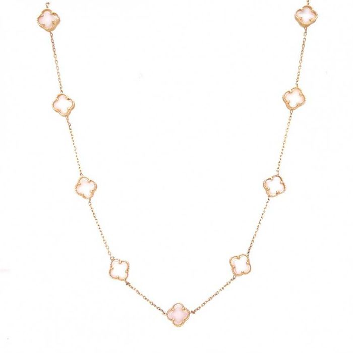 Златно колие Van Cleef/ Златен пръстен Van Cleef/ Златна гривна