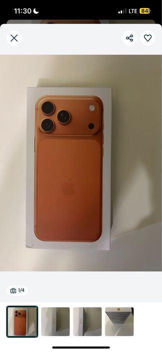 Vand Telefon 50 mil Apple iPhone 17 Pro cosmic orange 512 GB Sigilat