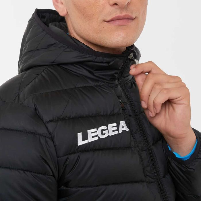 мъжко спортно яке Legea Monreal - черно и тъмносиньо