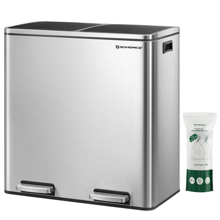 Кош за разделно събиране на боклук 60L SONGMICS