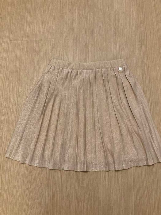 Детска плисирана пола Relish, 12г., ръст 152см., златист цвят