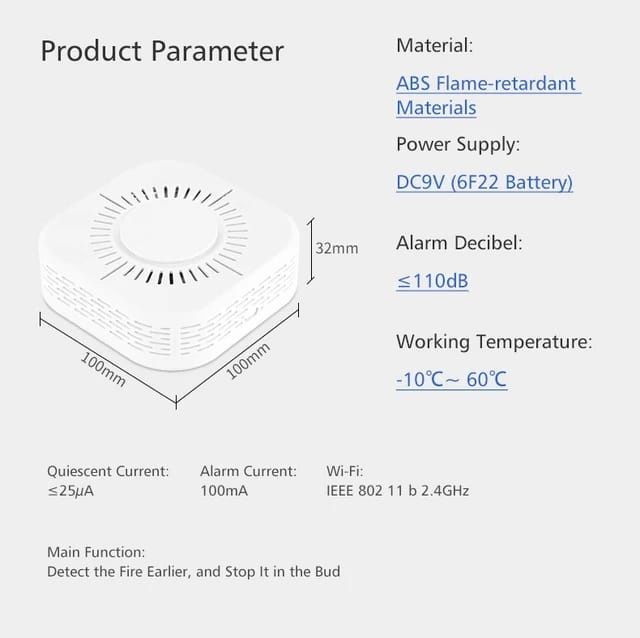 Senzor de fum Smart Wireless