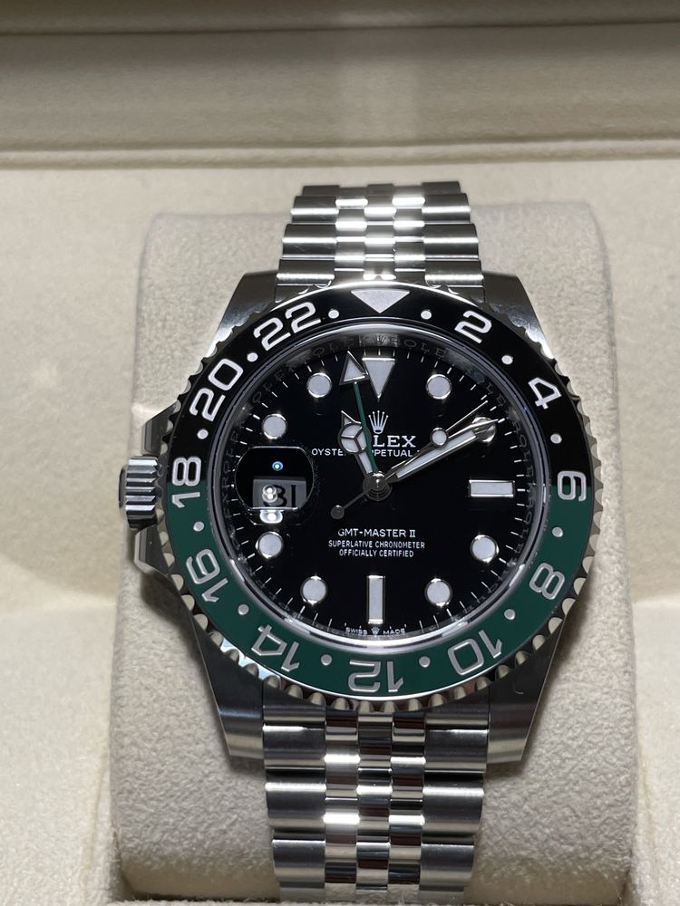 Часовник Rolex GMT Master ll Sprite Black Dial Jubilee