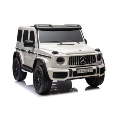 Mașinuță electrică Mercedes G63 XXL cu 4 motoare – Alb, telecomandă