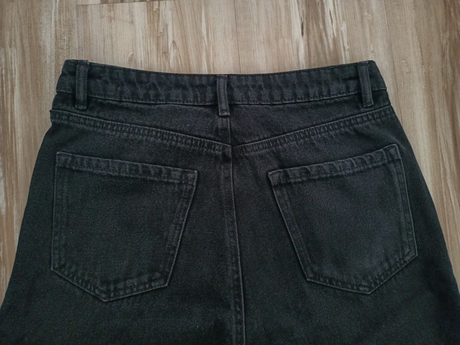 Pantaloni Jeans Mom  negri dama S/M