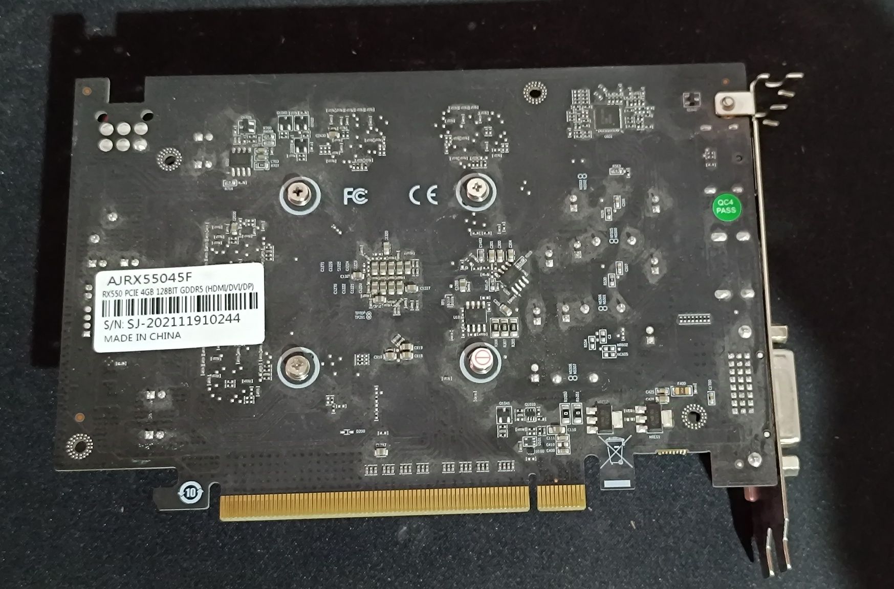 Видеокарта RX550 4gb DDR5
