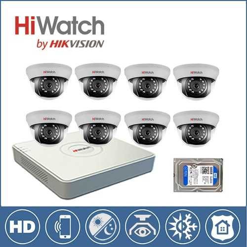 Монтаж установка систем видеонаблюдения Hikvision HiWatch Trassir