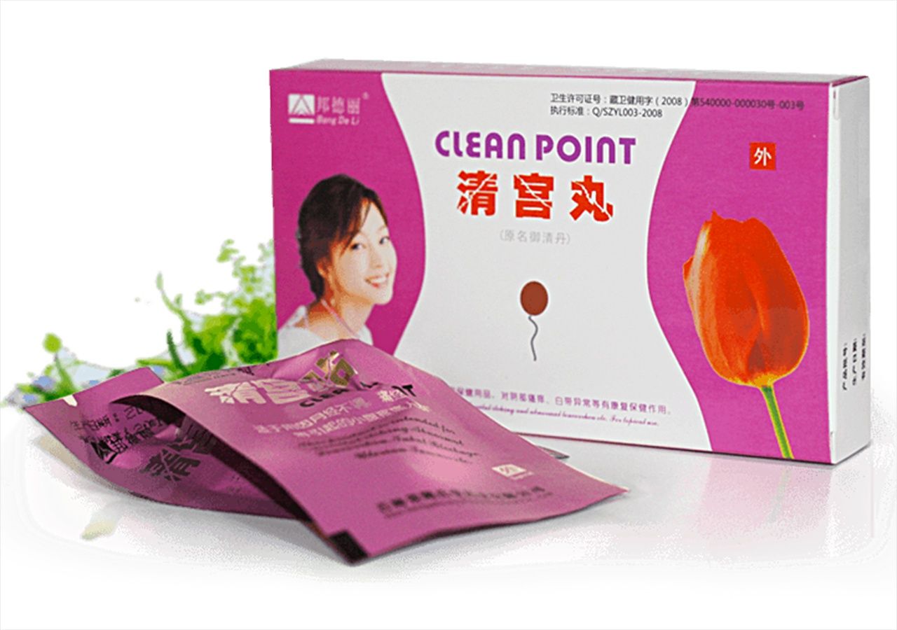 Тампоны Clean Point ( Тюльпан), ( для очистки и лечения матки) 6 шт