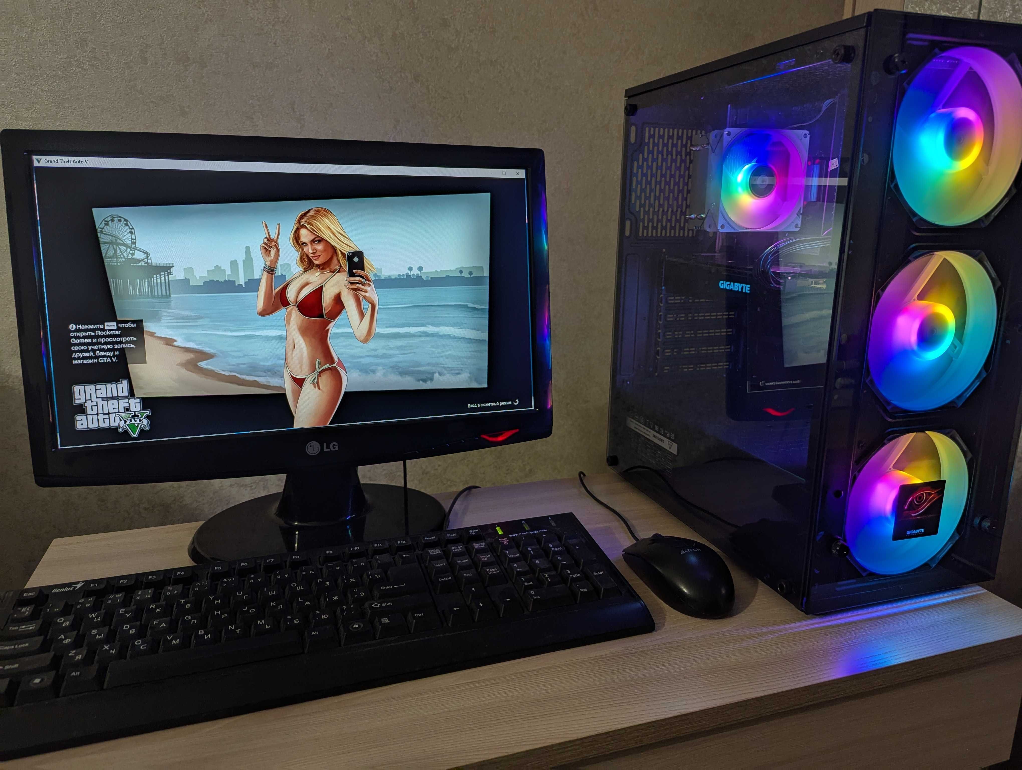 Игровой компьютер Core I5 10400F + GTX 1070 8Gb