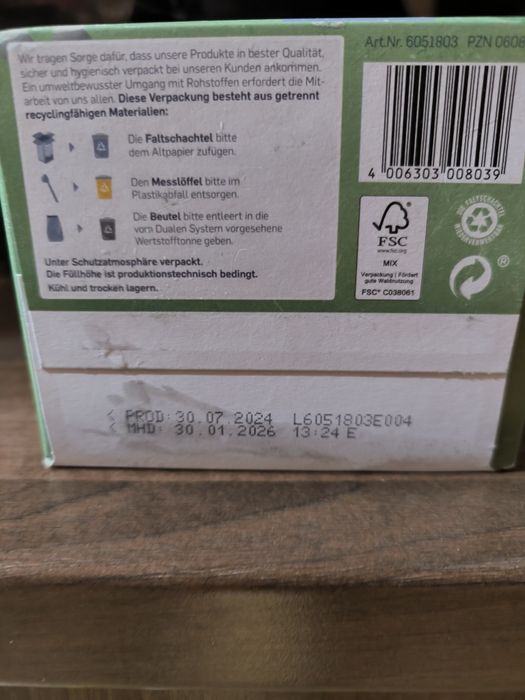 6 x Topfer lapte praf bio 3 10 luni+ 600G