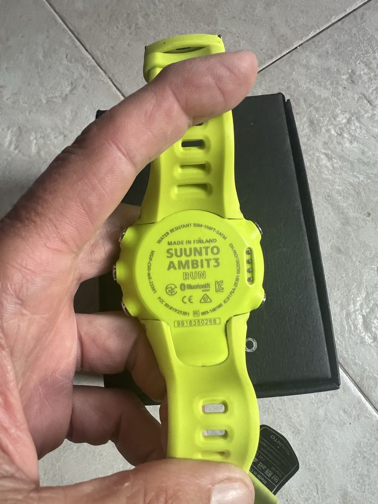 Спортен часовник Suunto Ambit 3 Run Lime + пулсомер