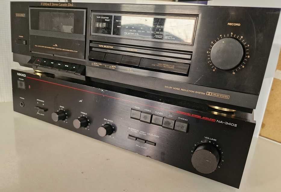 Vand amplificator NIKKO si cassetofon deck TEAC