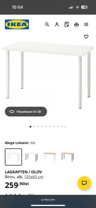 Birou reglabil Ikea