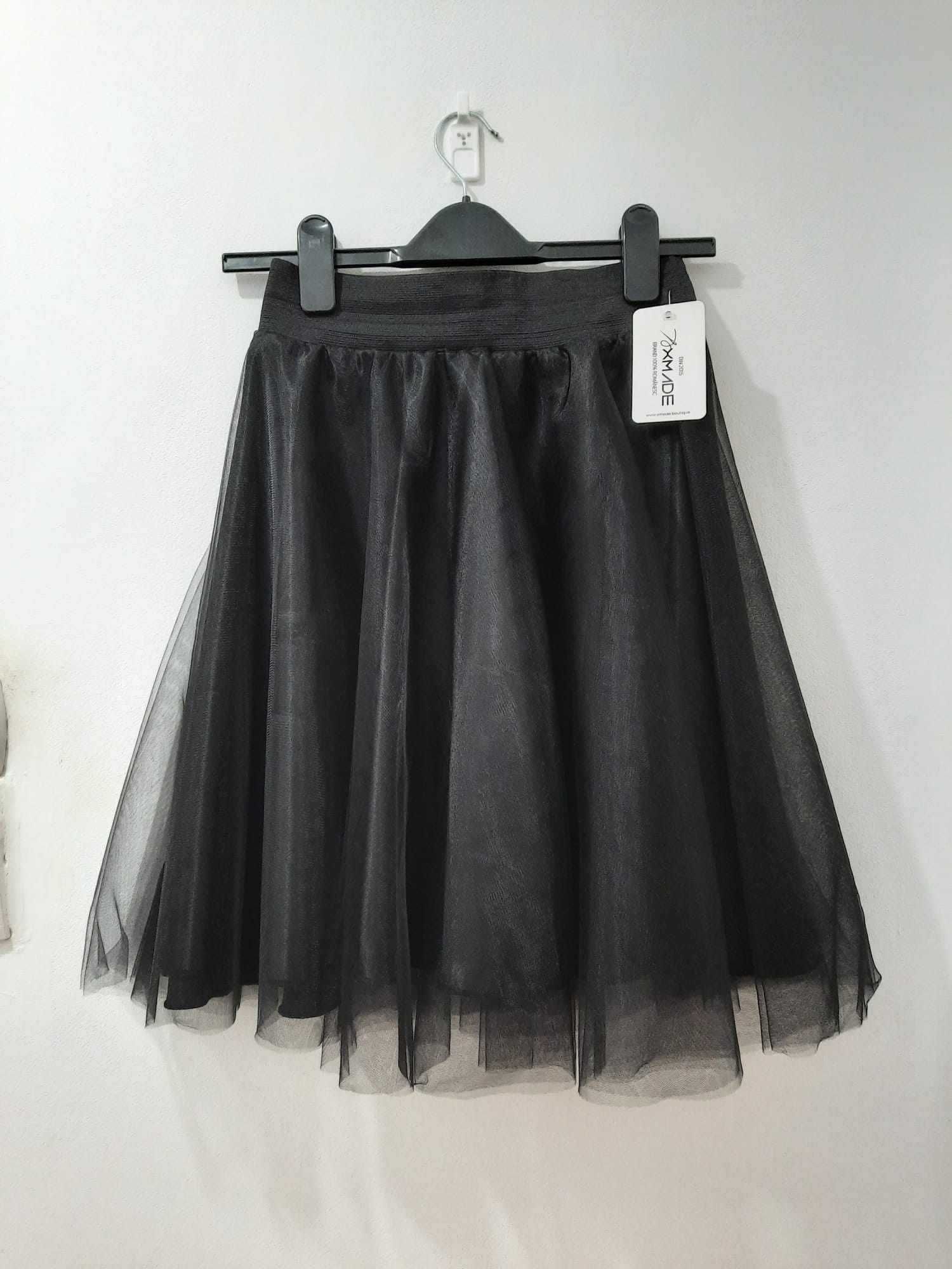 Fusta tulle neagra 55 cm lungime Xmade Boutique - Noua eticheta