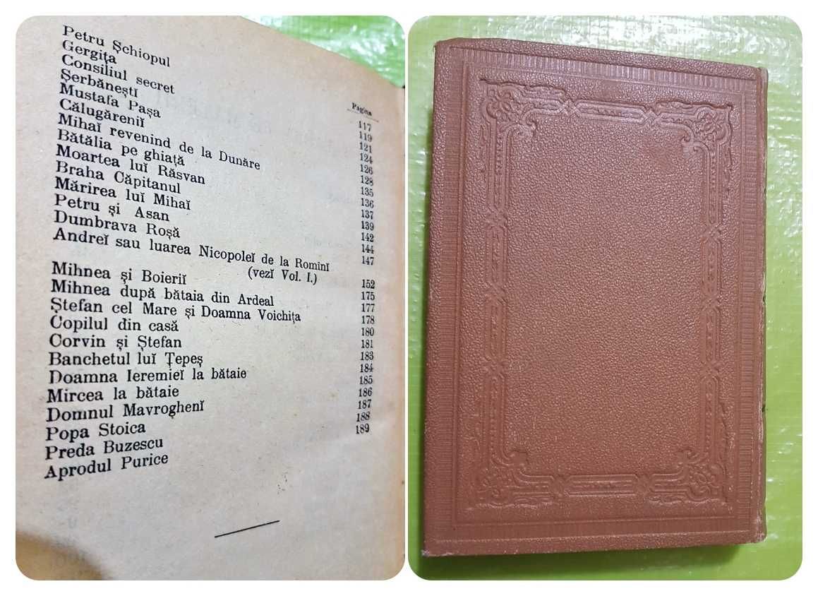 G233-I-D.Bolintineanu-POESII-Editie PRINCEPS 1893 vol1+2 intr- o carte