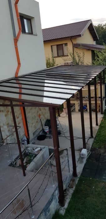 Pergole terase sere sticla aluminiu fier