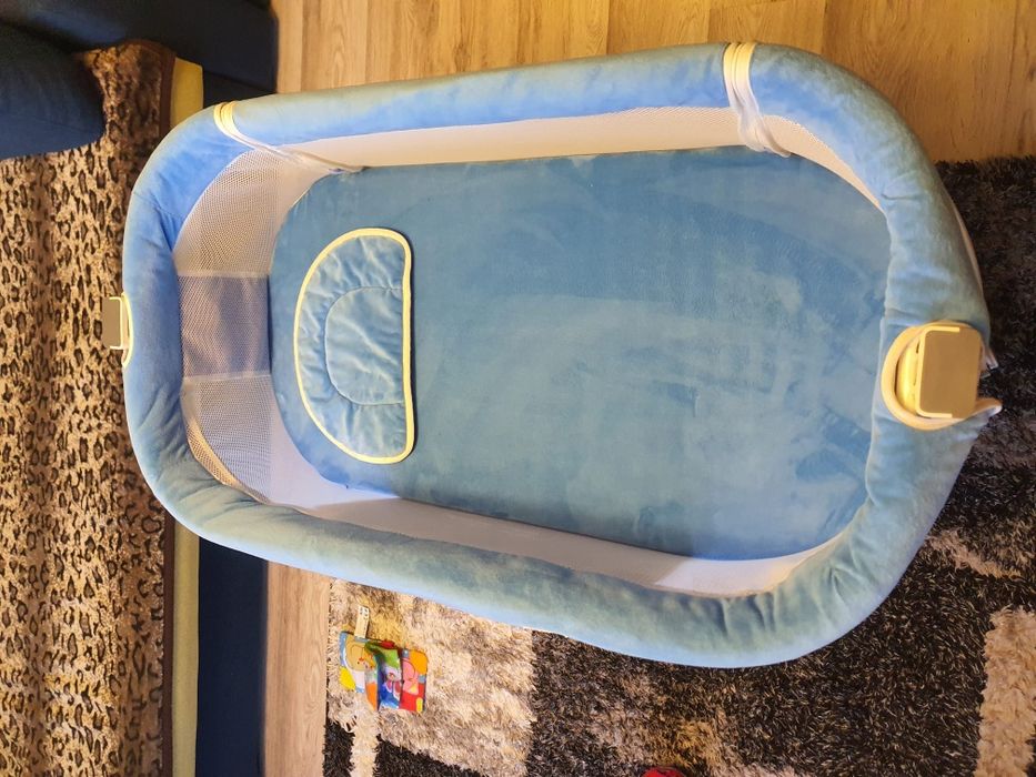 Pătuț cosleeper albastru